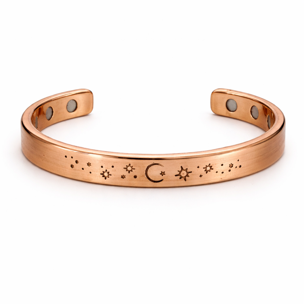 Celestial Copper Cuff Bracelet