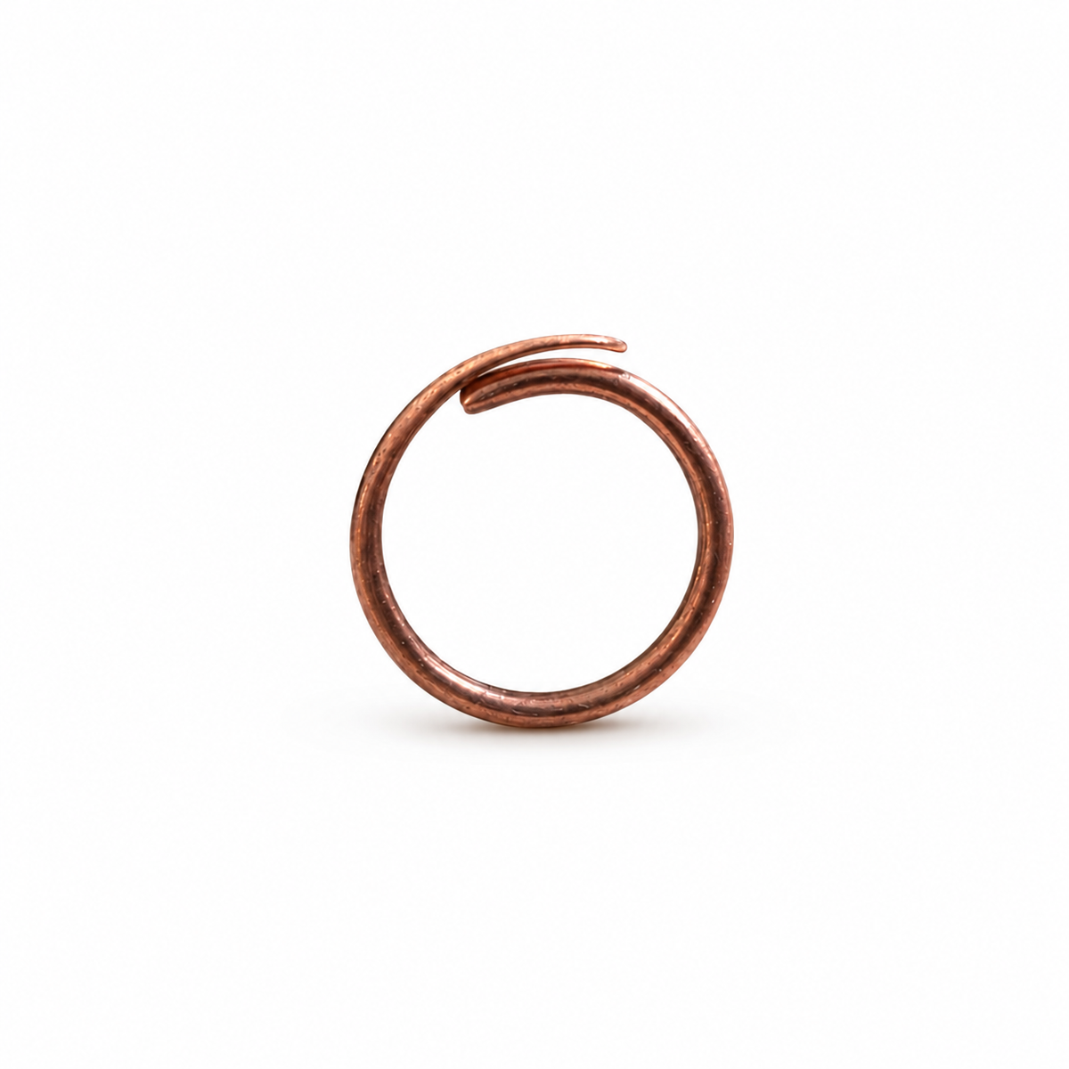 Handmade Textured Copper Ring