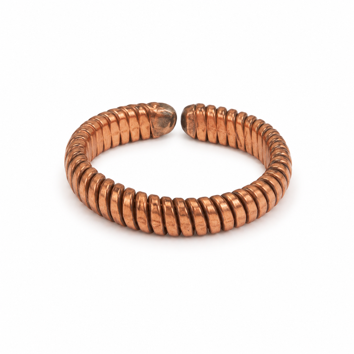 Handmade Rustic Spiral Rope Thumb Ring