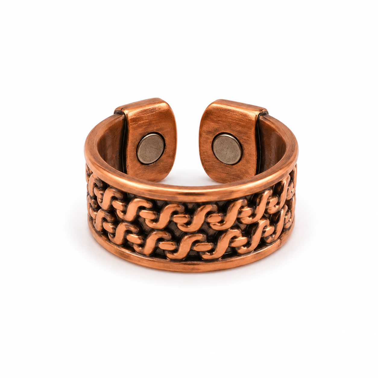Handmade Wide Copper Statement Band Ring