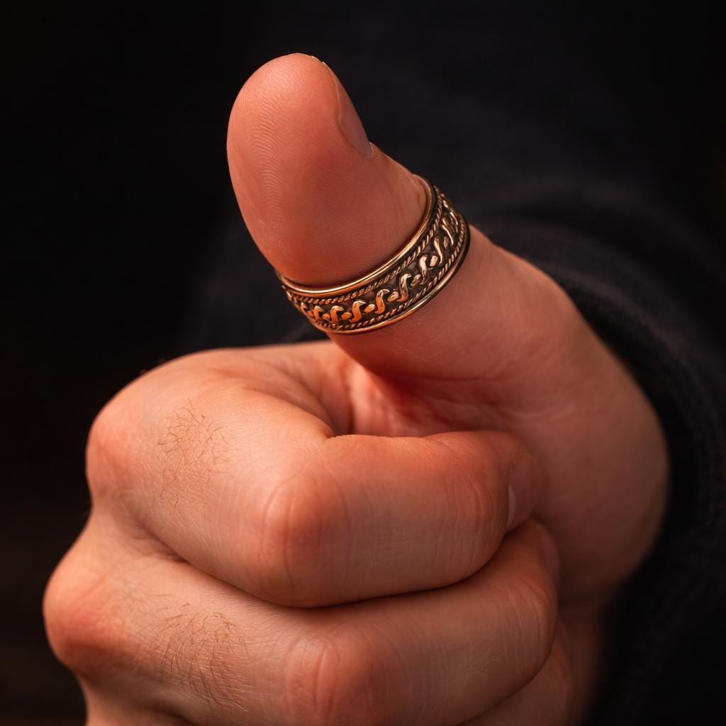 Handmade Rustic Copper Ring, Adjustable Open Band, Boho Style Copper Jewelry