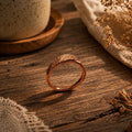 Textured Copper Spinner Ring, Slim Fidget Band, Handmade Anxiety Relief Jewelry