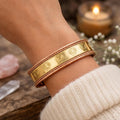 Handmade 7 Chakra Copper Cuff Bracelet – Adjustable Artisan Boho Jewelry
