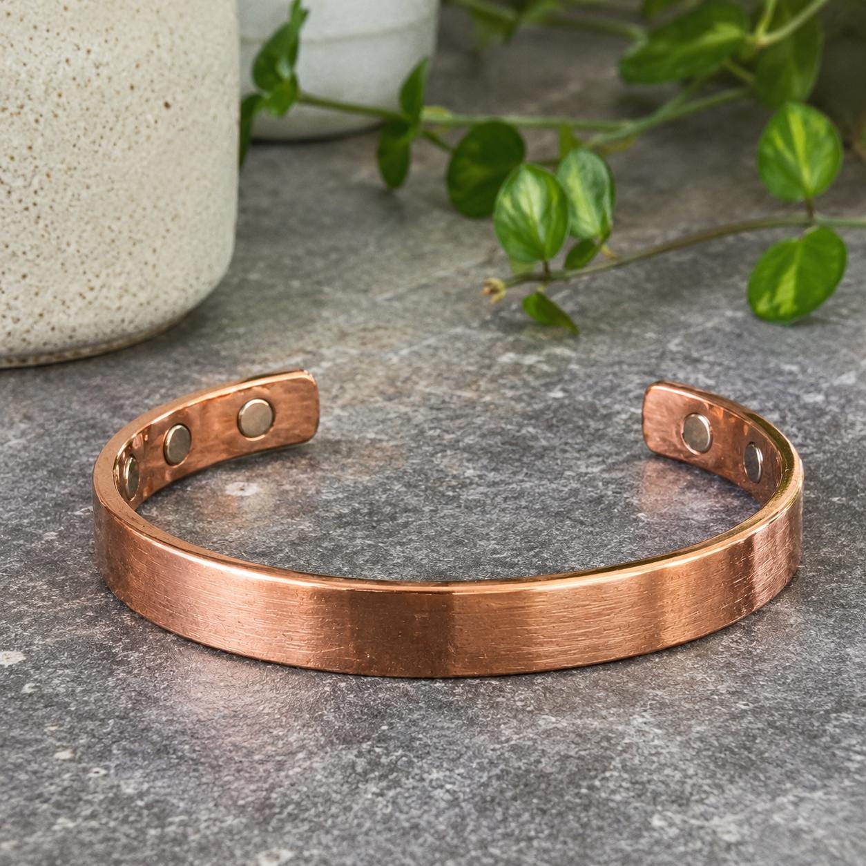 Handmade Copper Cuff Bracelet | Adjustable Artisan Jewelry for Men Women | Unisex Solid Copper Cuff