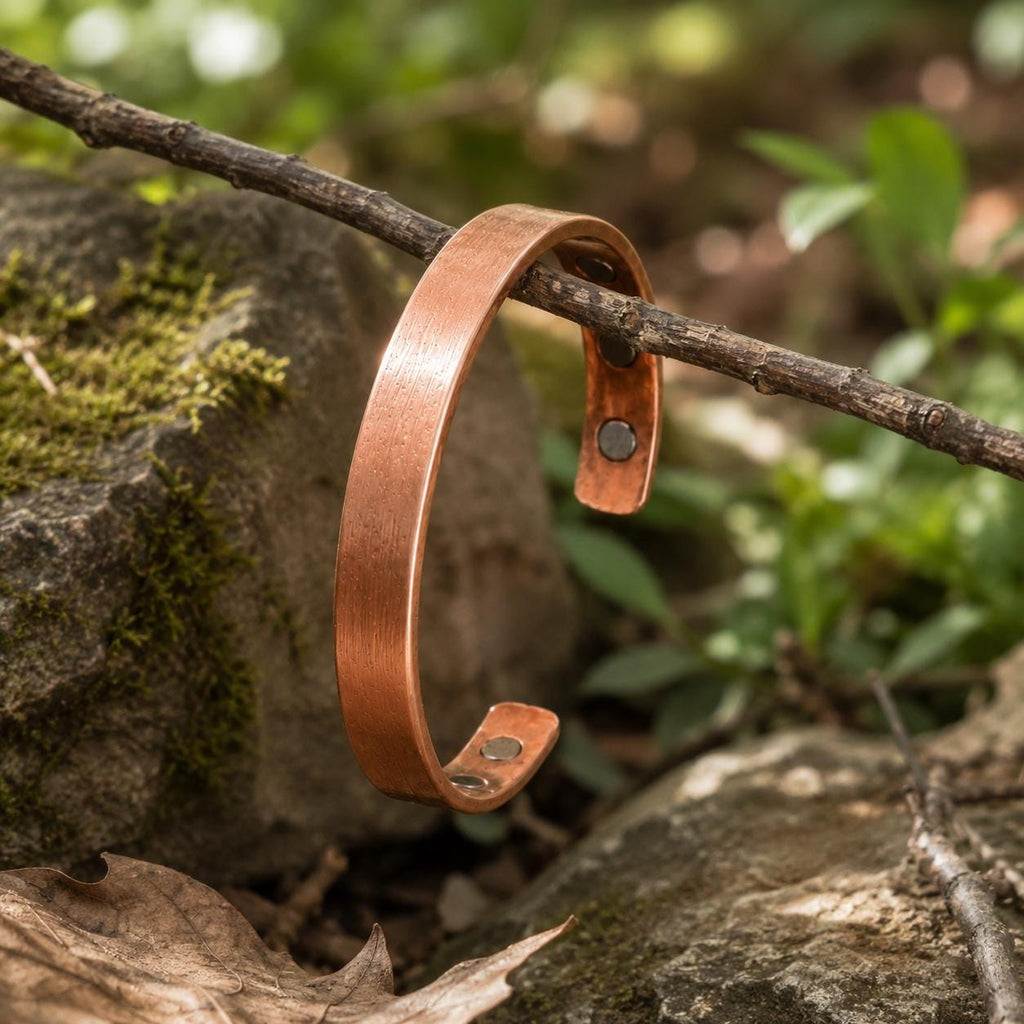 Handmade Copper Cuff Bracelet | Adjustable Artisan Jewelry for Men Women | Unisex Solid Copper Cuff