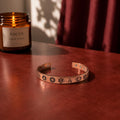 Chakra Copper Cuff Bracelet for Men & Women – Handmade Adjustable Unisex Jewelry, Spiritual Gift