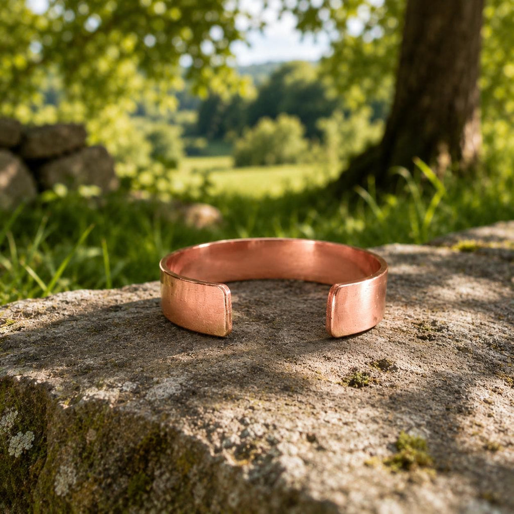 Engraved Copper Cuff Bracelet, Rustic Tally Mark Unisex Jewelry, Adjustable Handmade Bangle