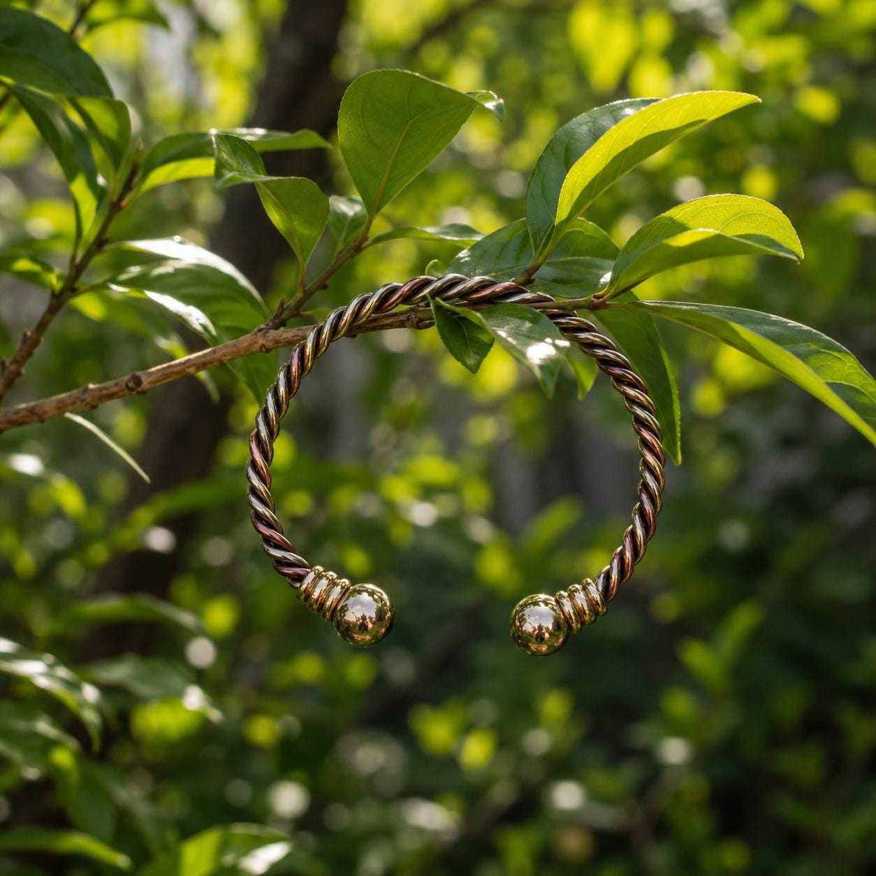 Twisted Copper Cuff Bracelet, Rustic Minimalist Bangle, Unisex Artisan Jewelry