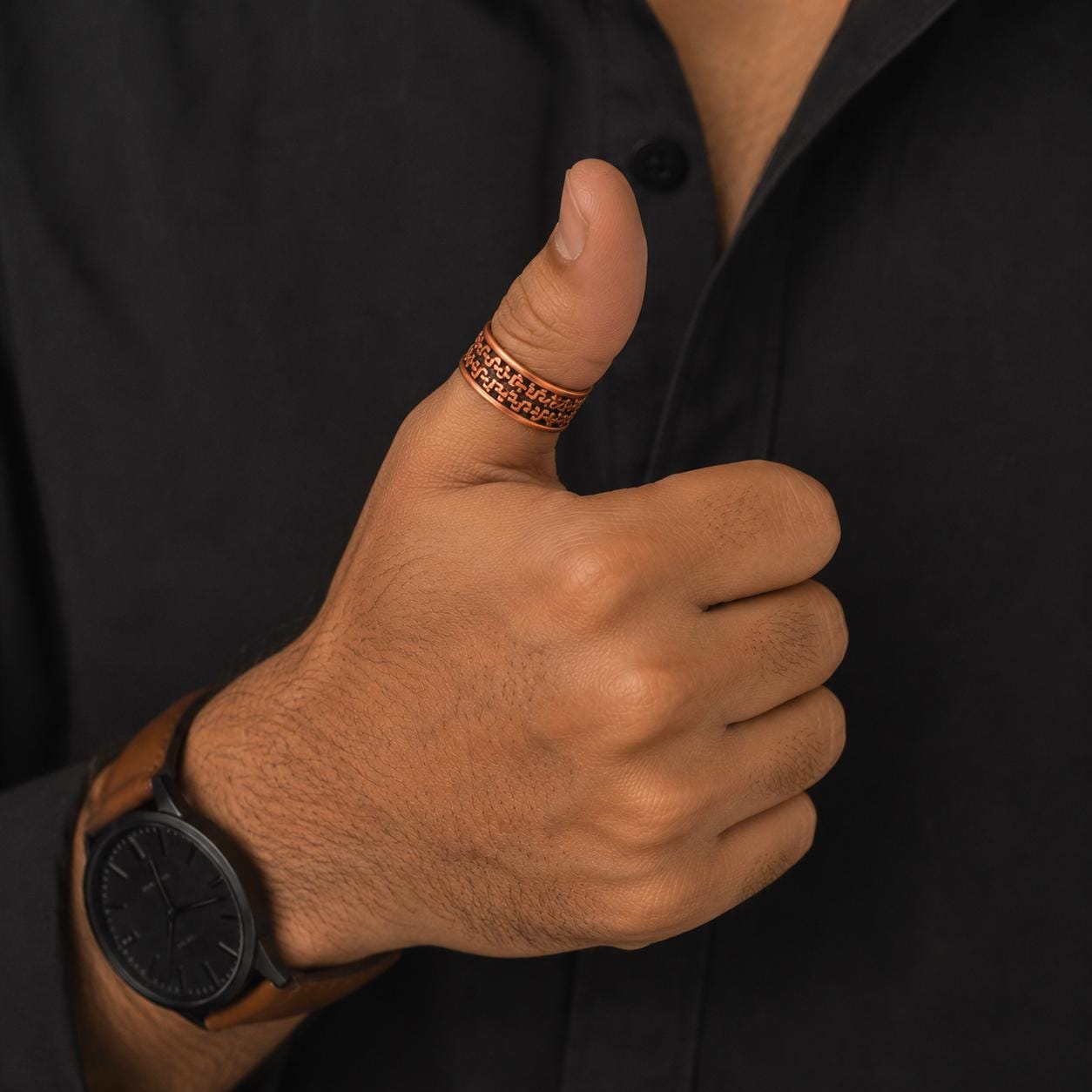 Handmade Wide Copper Band Ring, Adjustable Copper Ring, Handmade Statement Ring, Copper Jewelry, Unisex Artisan Ring, Rustic Gift
