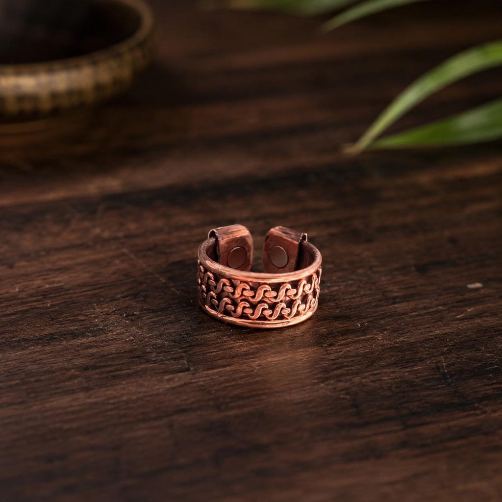 Handmade Wide Copper Band Ring, Adjustable Copper Ring, Handmade Statement Ring, Copper Jewelry, Unisex Artisan Ring, Rustic Gift