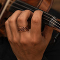 Handmade Wide Copper Band Ring, Adjustable Copper Ring, Handmade Statement Ring, Copper Jewelry, Unisex Artisan Ring, Rustic Gift